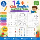 14+ Kids English Learning Pages
