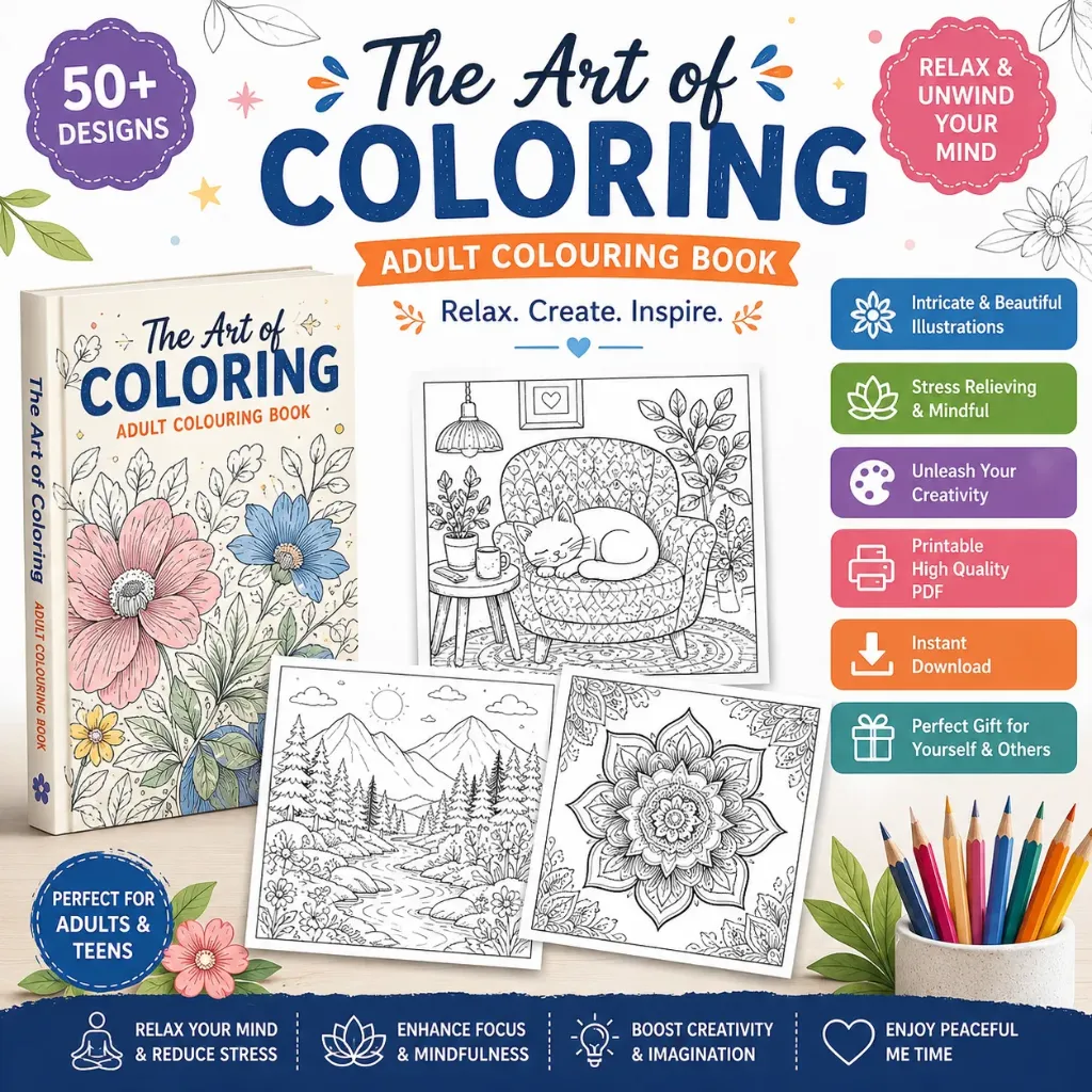 The Art of Coding Adult Colouring Book