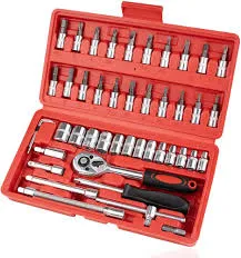 Tools Set 46pcs 1/4-Inch Socket Set Car Vehicle Repair Set